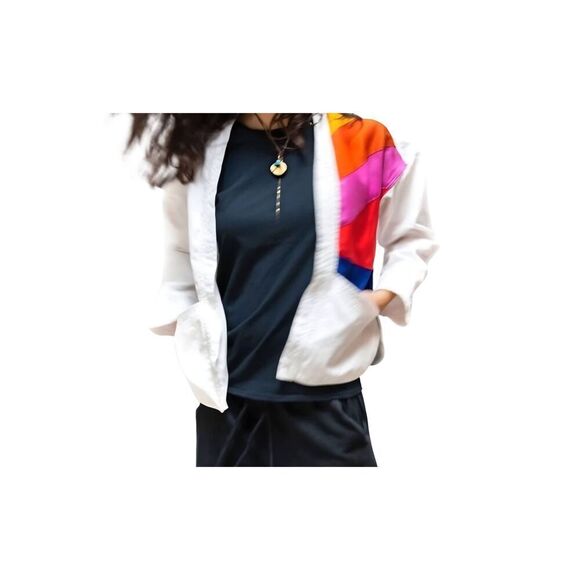 FREECITY Jackets & Blazers - Freecity H Matisse Chappelle cotton kimono jacket in stone glass sz XS